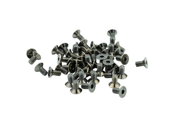 LDO Black Nickel Plated FHCS Bolts - Various sizes at Levendigs