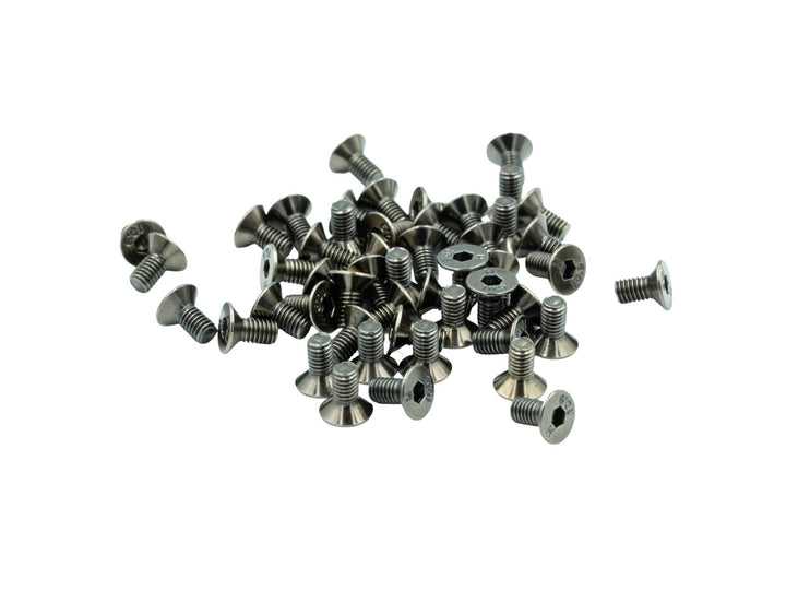 LDO Black Nickel Plated FHCS Bolts - Various sizes at Levendigs