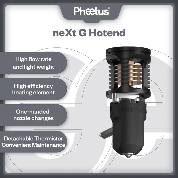 Phaetus Dropeffect NeXt G Fiber Hotend - Black at Levendigs