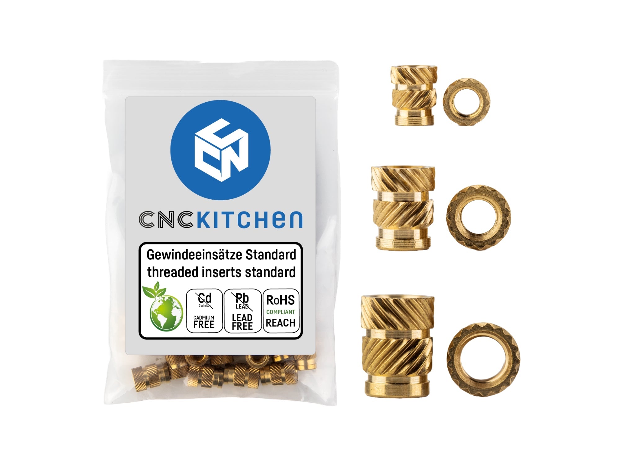 CNC Kitchen Threaded Inserts Set Standard - 200pcs – Levendigs